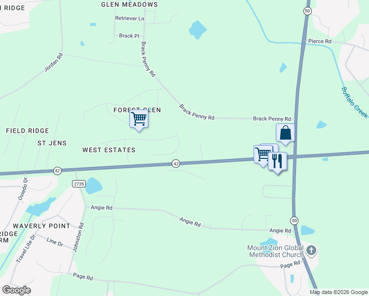 map of restaurants, bars, coffee shops, grocery stores, and more near 10609 Orchid Lane in Raleigh