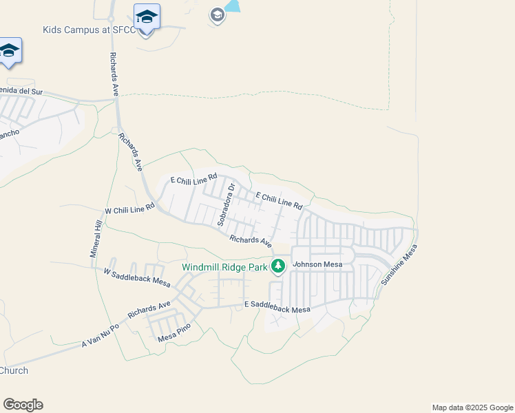map of restaurants, bars, coffee shops, grocery stores, and more near 2 Basket Maker Court in Santa Fe