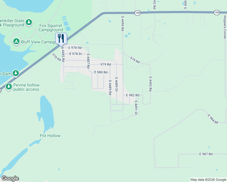 map of restaurants, bars, coffee shops, grocery stores, and more near 1168 Hc 68 in Vian