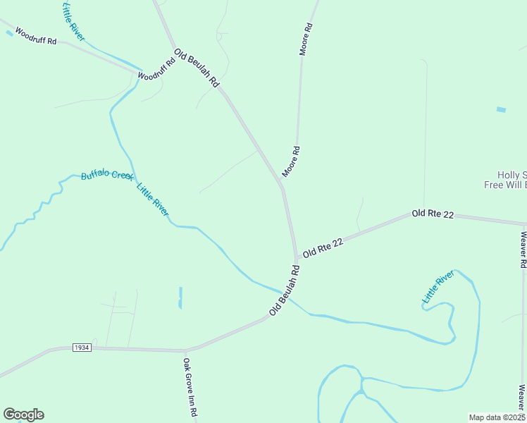 map of restaurants, bars, coffee shops, grocery stores, and more near 5959 Old Beulah Rd in Kenly