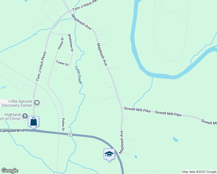 map of restaurants, bars, coffee shops, grocery stores, and more near 1388 Mapleash Avenue in Columbia