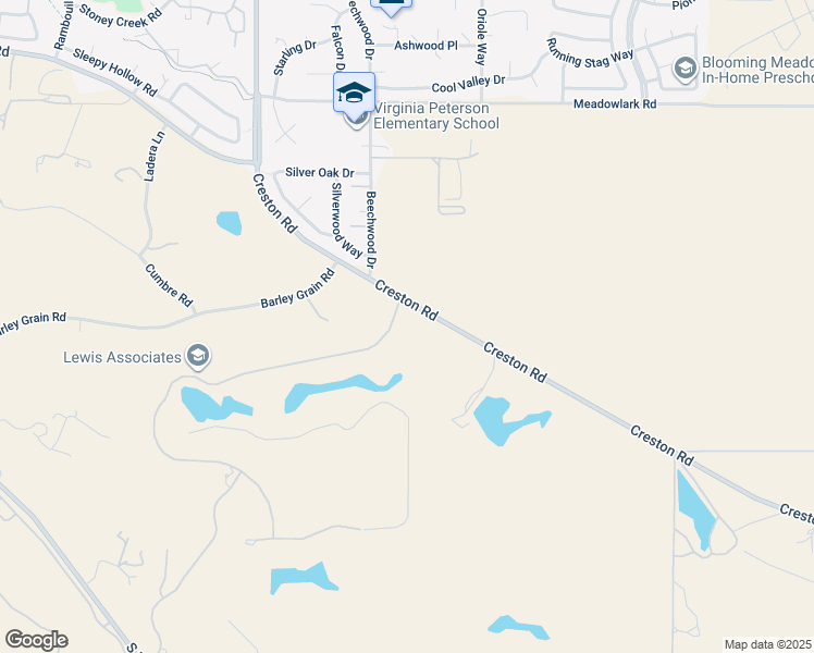 map of restaurants, bars, coffee shops, grocery stores, and more near 1810 Laguna Del Campo in Templeton