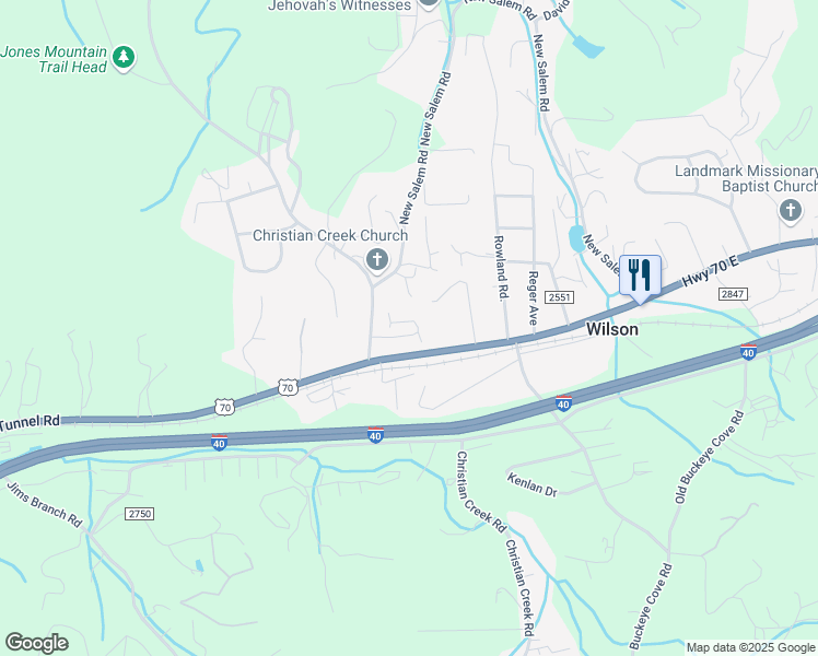 map of restaurants, bars, coffee shops, grocery stores, and more near 216 Habibi Lane in Swannanoa