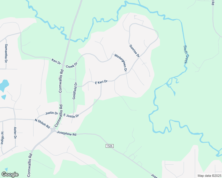 map of restaurants, bars, coffee shops, grocery stores, and more near 108 Foxglove Drive in Garner