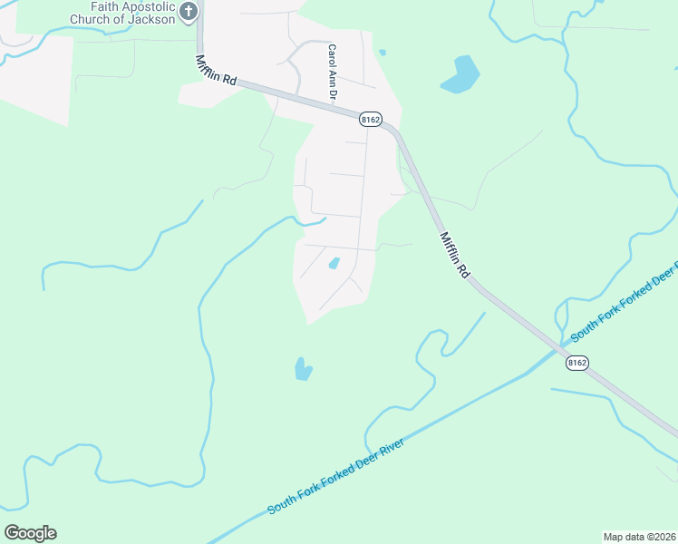 map of restaurants, bars, coffee shops, grocery stores, and more near 180 Charles Latham Drive in Jackson