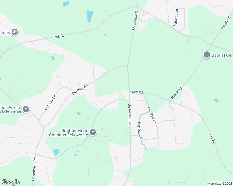 map of restaurants, bars, coffee shops, grocery stores, and more near 84 Slate Top House Road in Clayton