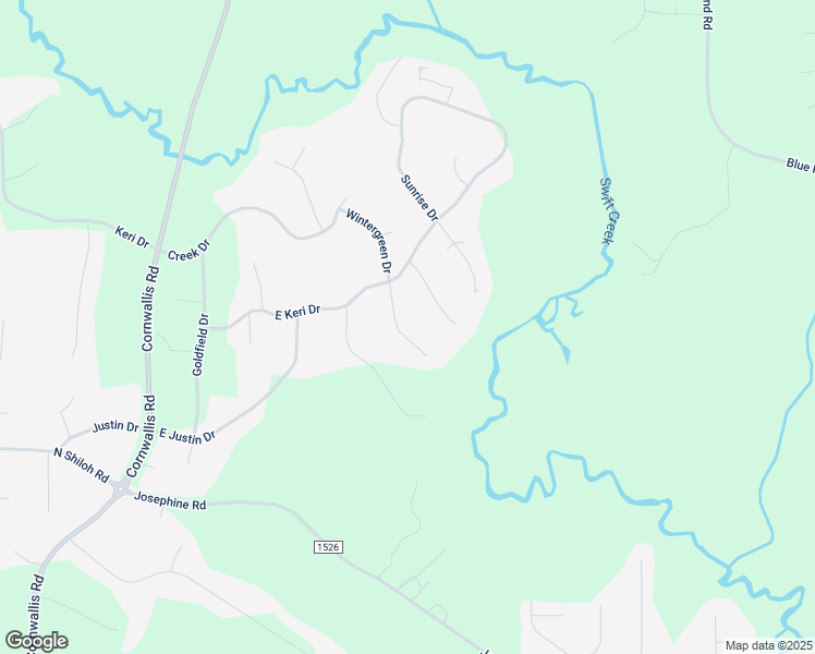map of restaurants, bars, coffee shops, grocery stores, and more near 219 Wintergreen Drive in Garner