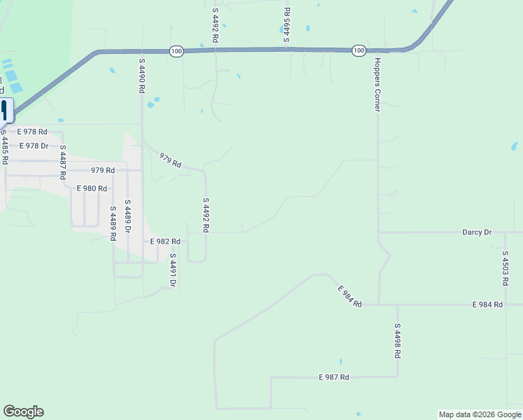 map of restaurants, bars, coffee shops, grocery stores, and more near Unnamed Road in Vian