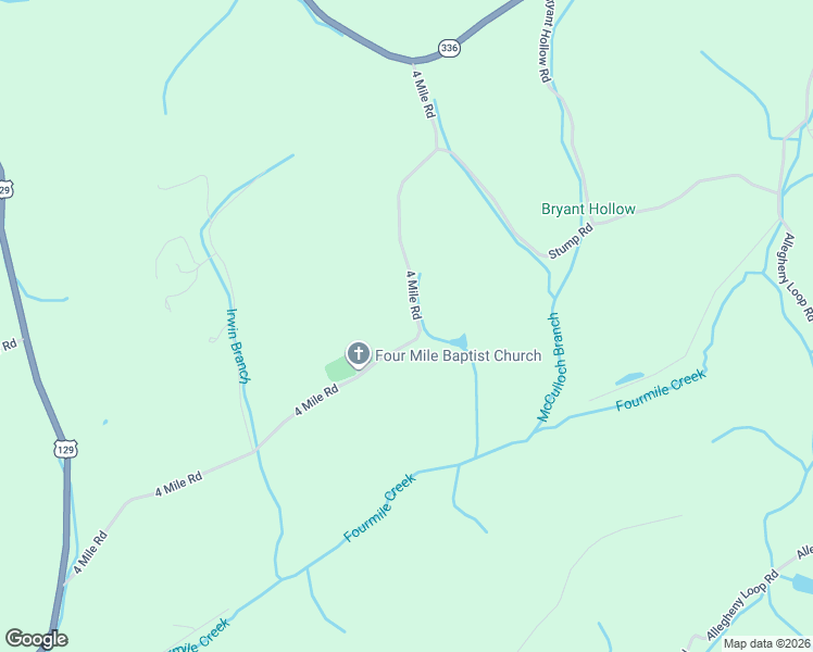 map of restaurants, bars, coffee shops, grocery stores, and more near 6835 4 Mile Road in Maryville