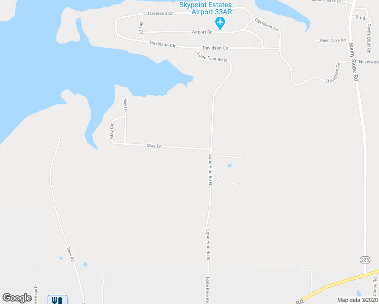 map of restaurants, bars, coffee shops, grocery stores, and more near 49 May Lane in Greers Ferry