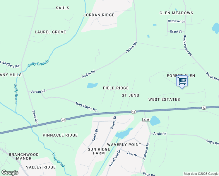 map of restaurants, bars, coffee shops, grocery stores, and more near 6720 Arlington Oaks Trail in Raleigh
