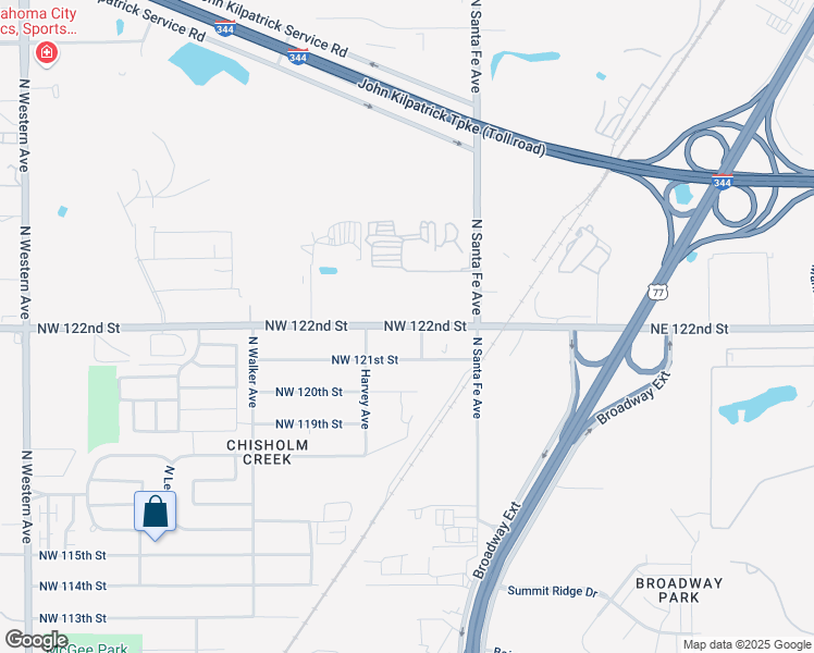 map of restaurants, bars, coffee shops, grocery stores, and more near 210 Northwest 122nd Street in Oklahoma City