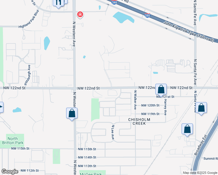 map of restaurants, bars, coffee shops, grocery stores, and more near in Oklahoma City