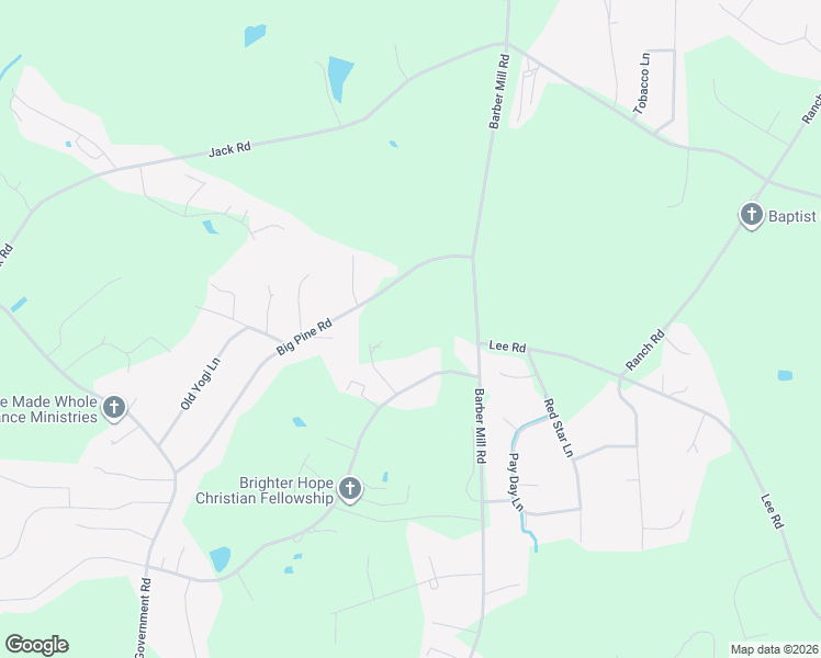 map of restaurants, bars, coffee shops, grocery stores, and more near 140 Slate Top House Road in Clayton