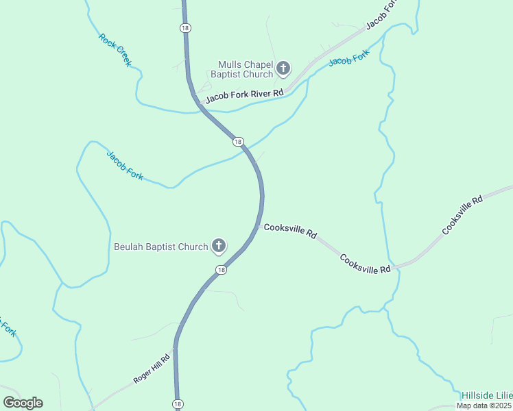map of restaurants, bars, coffee shops, grocery stores, and more near 2825 North Carolina 18 in Vale
