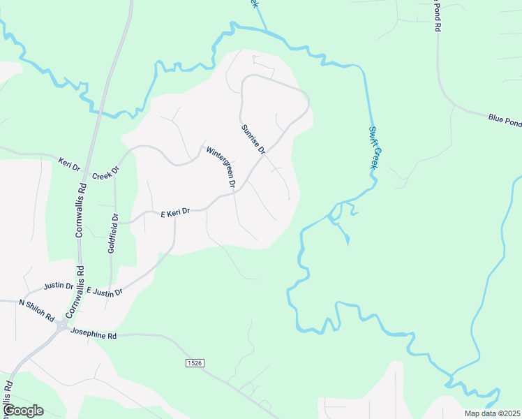 map of restaurants, bars, coffee shops, grocery stores, and more near 310 Morning Glory Drive in Garner