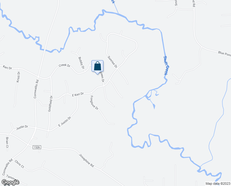 map of restaurants, bars, coffee shops, grocery stores, and more near 310 Morning Glory Drive in Garner