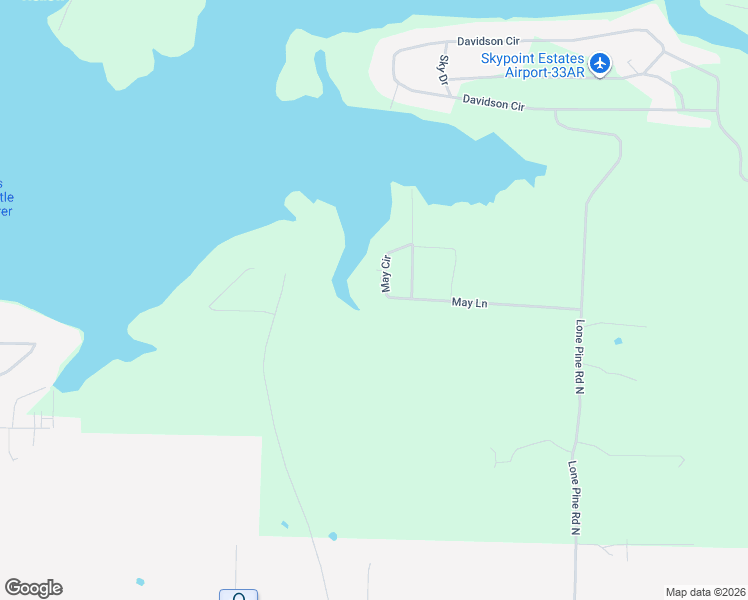 map of restaurants, bars, coffee shops, grocery stores, and more near 25 May Circle in Greers Ferry