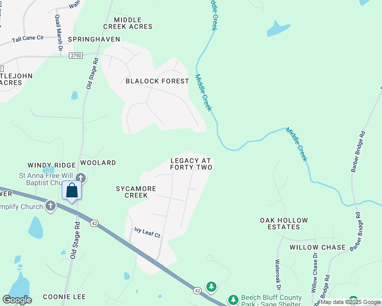 map of restaurants, bars, coffee shops, grocery stores, and more near 7204 Messenger Drive in Willow Spring