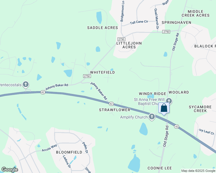 map of restaurants, bars, coffee shops, grocery stores, and more near 6609 Whitefield Drive in Wake County