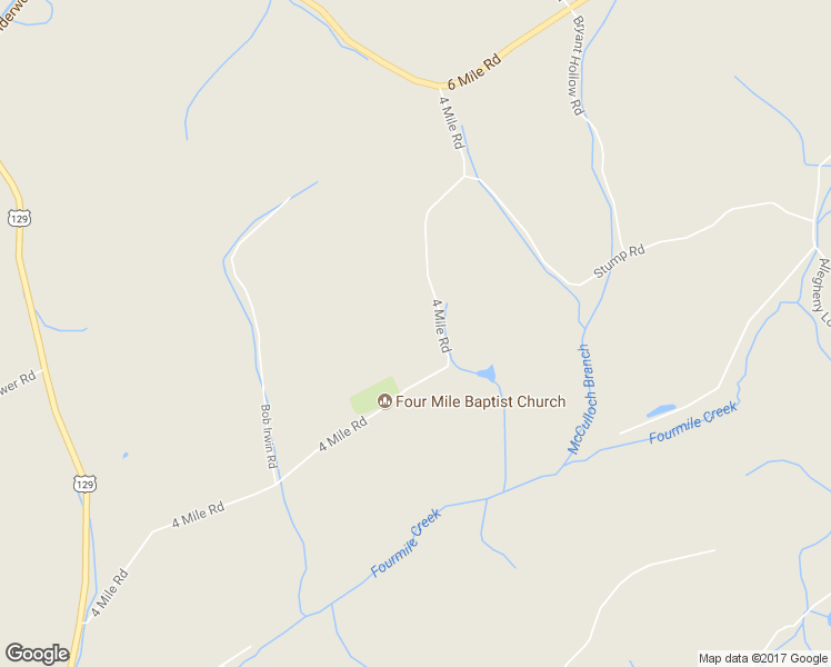 map of restaurants, bars, coffee shops, grocery stores, and more near 6835 4 Mile Road in Maryville