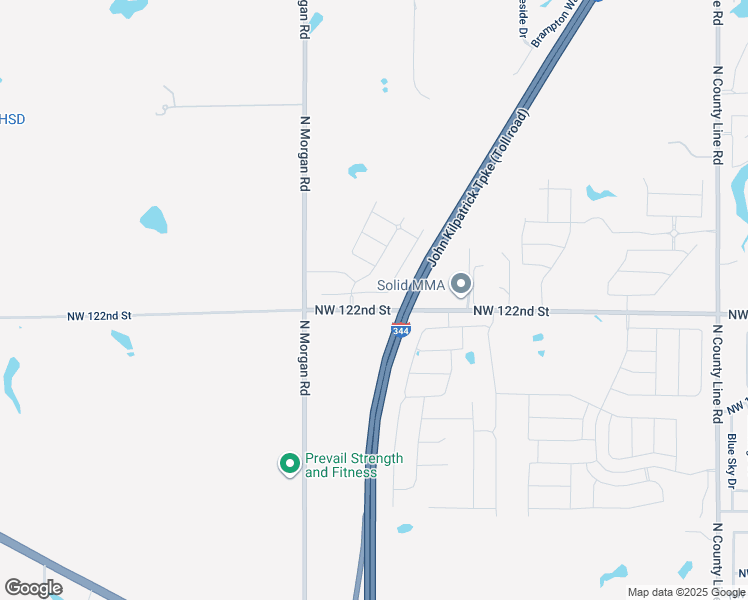 map of restaurants, bars, coffee shops, grocery stores, and more near 9617-9799 Northwest 122nd Street in Yukon