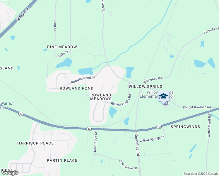 map of restaurants, bars, coffee shops, grocery stores, and more near 416 Spruce Meadows Lane in Wake County