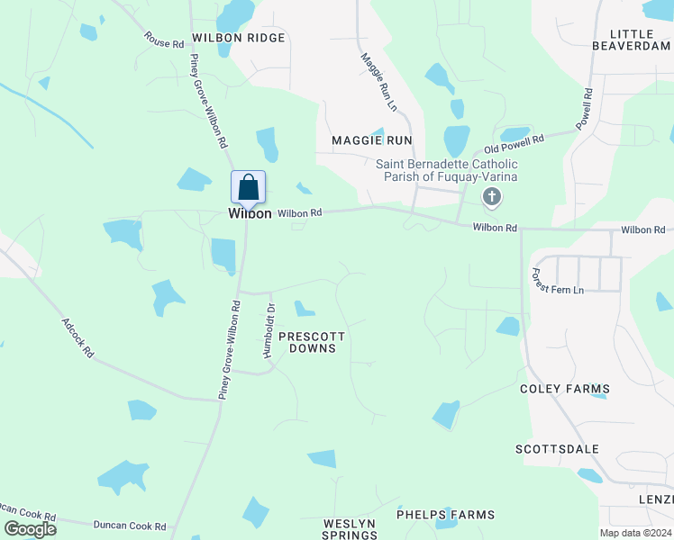 map of restaurants, bars, coffee shops, grocery stores, and more near 5501 Lares Lane in Fuquay-Varina