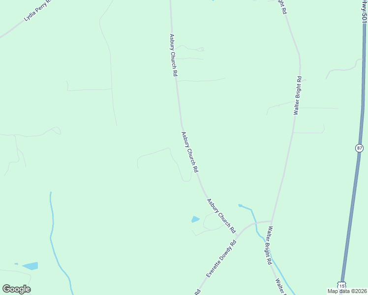 map of restaurants, bars, coffee shops, grocery stores, and more near 1450 Asbury Church Road in Sanford