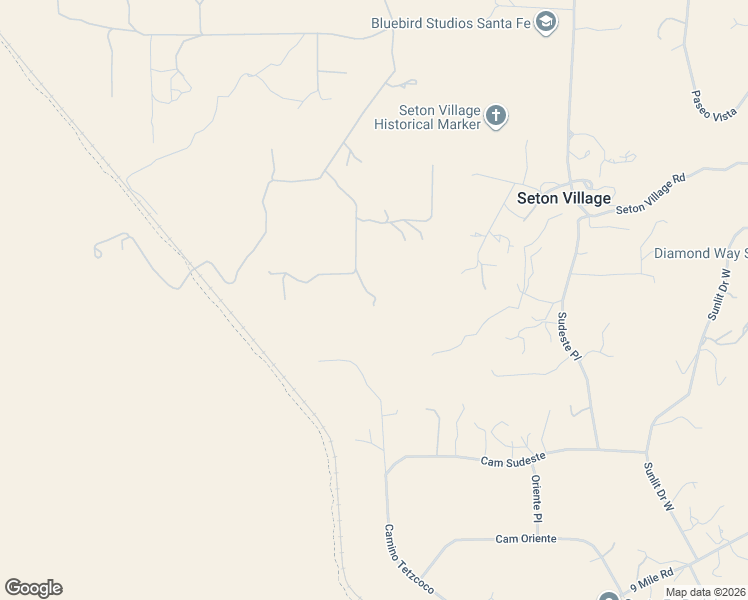 map of restaurants, bars, coffee shops, grocery stores, and more near 26 Likely Road in Santa Fe