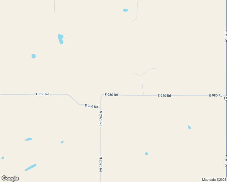 map of restaurants, bars, coffee shops, grocery stores, and more near 20216 East 980 Road in Hammon