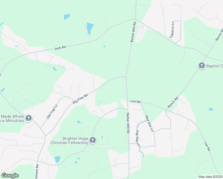 map of restaurants, bars, coffee shops, grocery stores, and more near 140 Slate Top House Road in Clayton