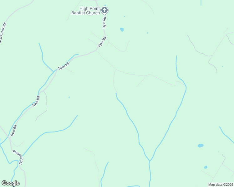 map of restaurants, bars, coffee shops, grocery stores, and more near 308 Mary Sutton Lane in Evensville