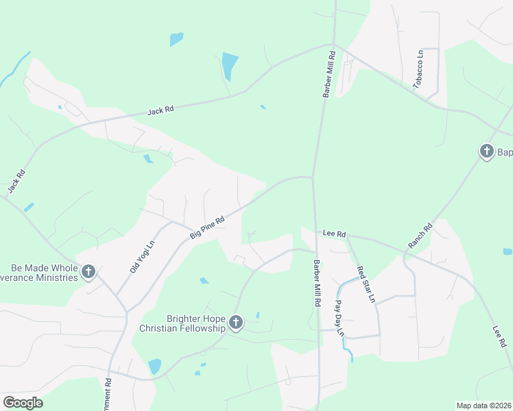 map of restaurants, bars, coffee shops, grocery stores, and more near 253 Big Pine Road in Clayton