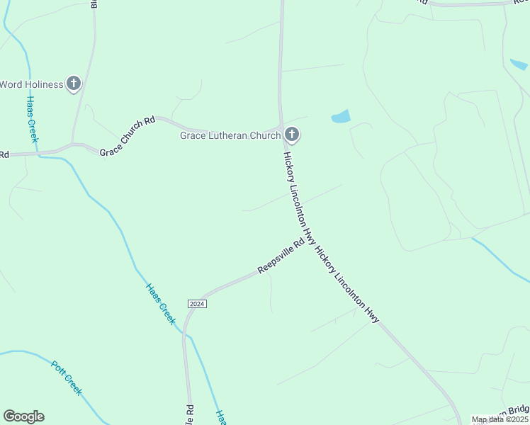map of restaurants, bars, coffee shops, grocery stores, and more near 4627 Hickory Lincolnton Highway in Newton
