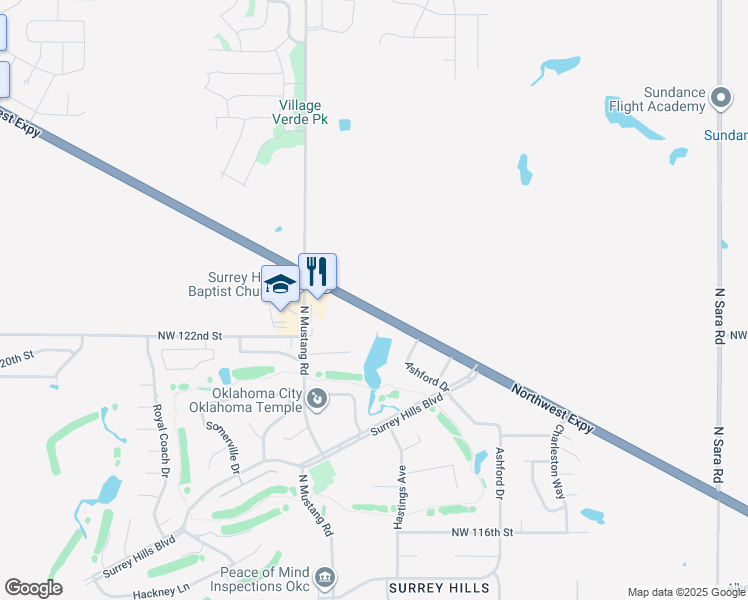 map of restaurants, bars, coffee shops, grocery stores, and more near 11301 State Highway 3 in Yukon