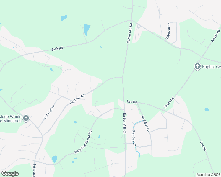 map of restaurants, bars, coffee shops, grocery stores, and more near 101-257 Big Pine Road in Clayton