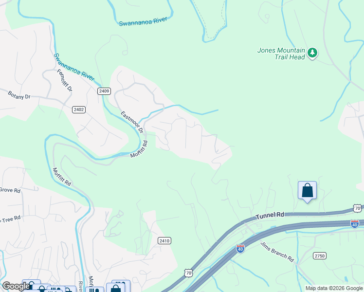 map of restaurants, bars, coffee shops, grocery stores, and more near 11 Glen Cable Road in Asheville
