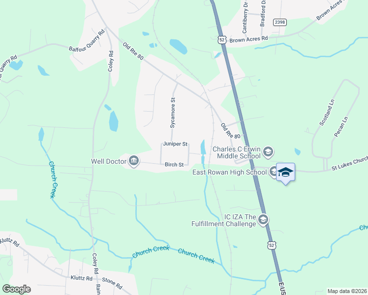 map of restaurants, bars, coffee shops, grocery stores, and more near 1211 Juniper Street in Salisbury