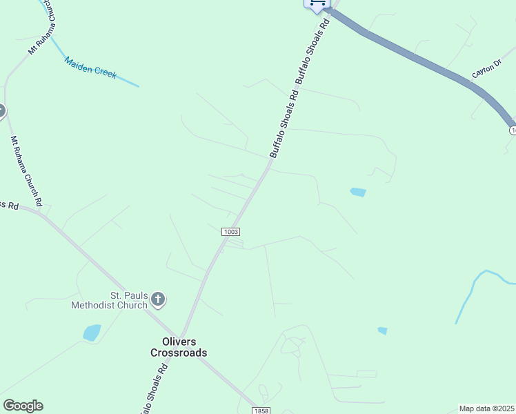 map of restaurants, bars, coffee shops, grocery stores, and more near 3202 Buffalo Shoals Road in Newton