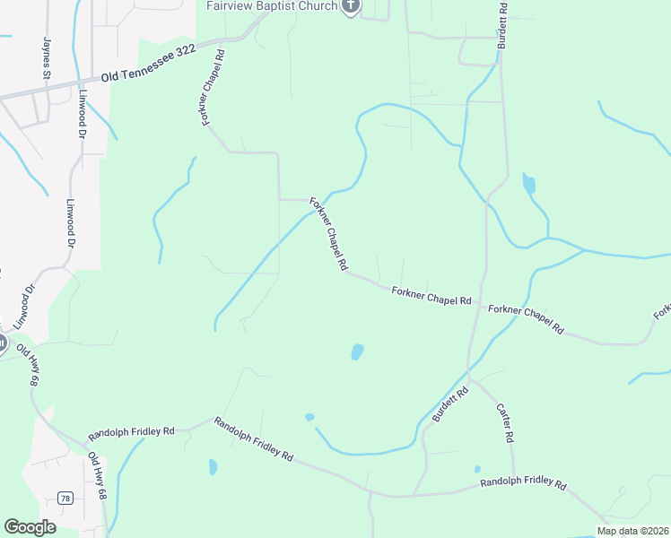 map of restaurants, bars, coffee shops, grocery stores, and more near 360 Forkner Chapel Road in Sweetwater