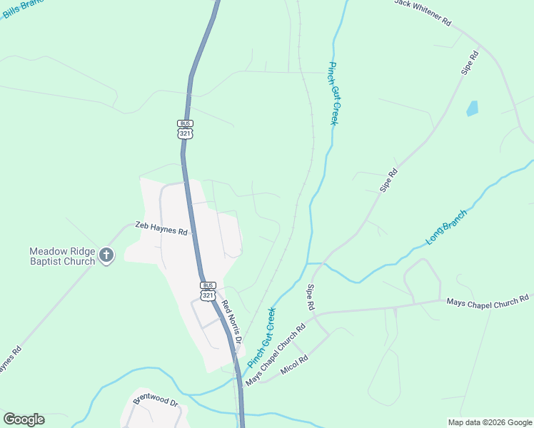 map of restaurants, bars, coffee shops, grocery stores, and more near 1106 J W Abernathy Plant Road in Maiden