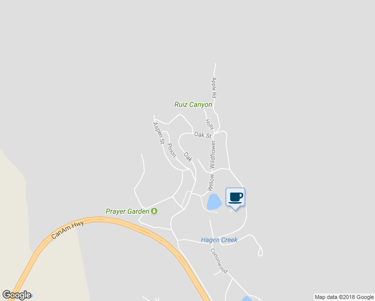 map of restaurants, bars, coffee shops, grocery stores, and more near 153 Oak Road in Glorieta