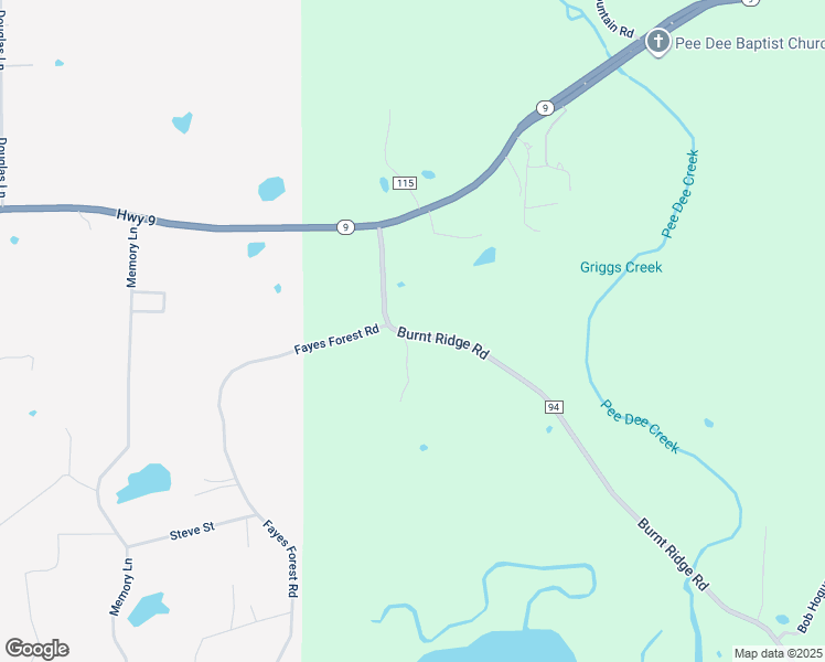 map of restaurants, bars, coffee shops, grocery stores, and more near 309 Burnt Ridge Road in Shirley