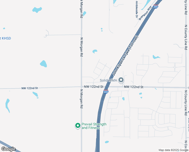 map of restaurants, bars, coffee shops, grocery stores, and more near 9617-9799 Northwest 122nd Street in Yukon