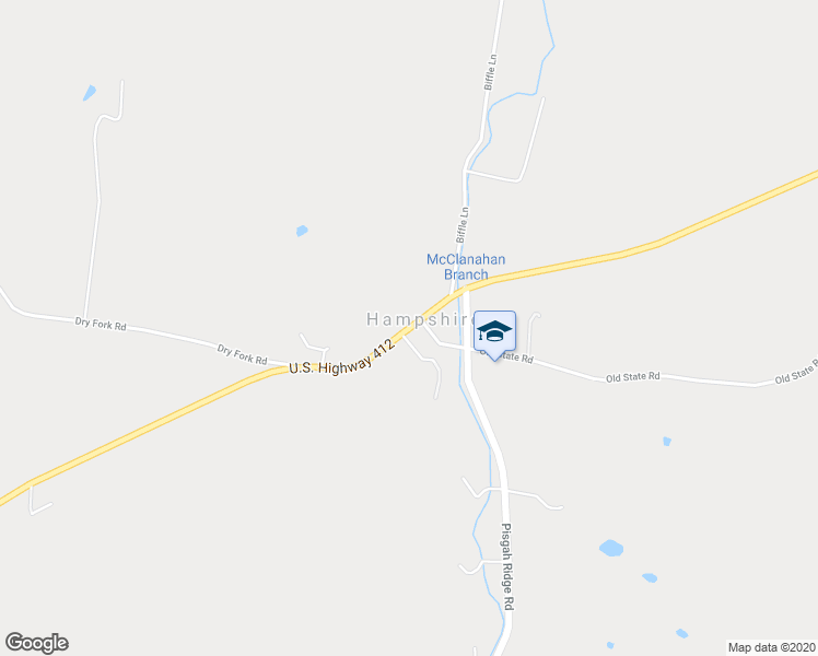 map of restaurants, bars, coffee shops, grocery stores, and more near 4116 Hampshire Pike in Hampshire