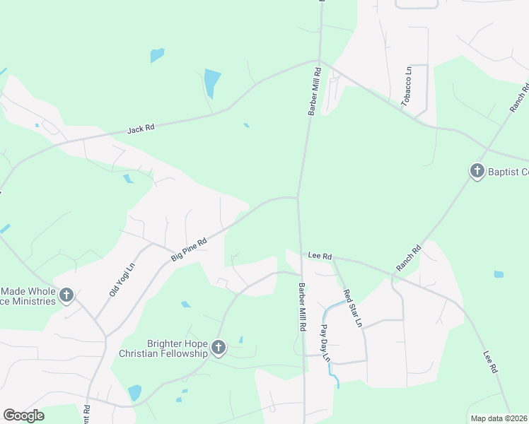 map of restaurants, bars, coffee shops, grocery stores, and more near 101-257 Big Pine Road in Clayton