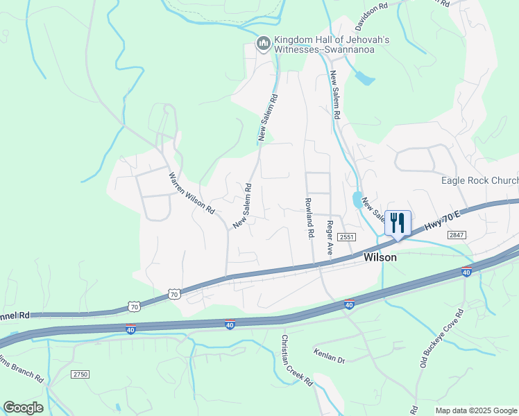 map of restaurants, bars, coffee shops, grocery stores, and more near 10 Marker Pine Ln in Swannanoa
