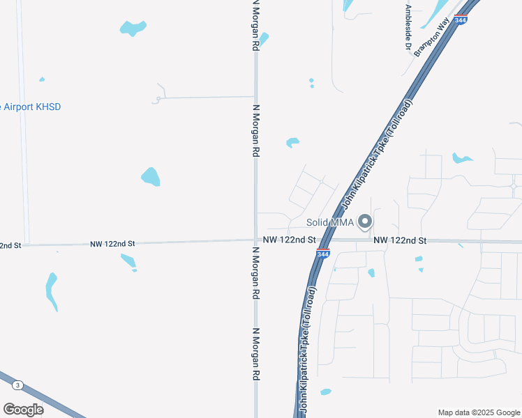 map of restaurants, bars, coffee shops, grocery stores, and more near 12401 North Morgan Road in Yukon