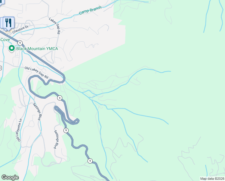 map of restaurants, bars, coffee shops, grocery stores, and more near 914 Holly Road in Black Mountain